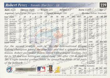 1997 Score - Showcase Series #229 Robert Perez Back