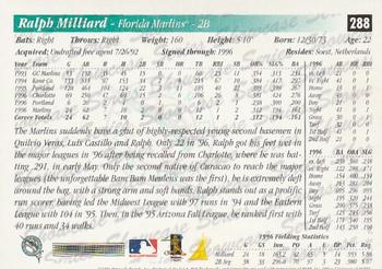 1997 Score - Showcase Series #288 Ralph Milliard Back