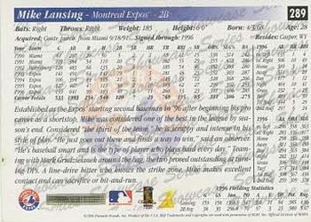 1997 Score - Showcase Series #289 Mike Lansing Back