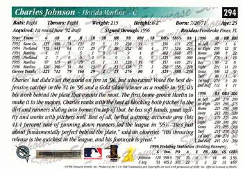 1997 Score - Showcase Series #294 Charles Johnson Back