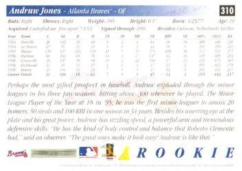1997 Score - Showcase Series #310 Andruw Jones Back