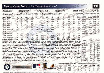 1997 Score - Showcase Series #331 Norm Charlton Back