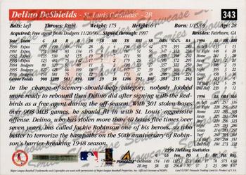 1997 Score - Showcase Series #343 Delino DeShields Back