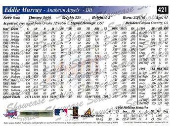 1997 Score - Showcase Series #421 Eddie Murray Back