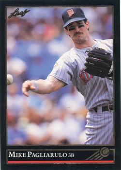 1992 Leaf - Black Gold #346 Mike Pagliarulo Front