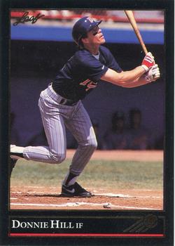 1992 Leaf - Black Gold #498 Donnie Hill Front