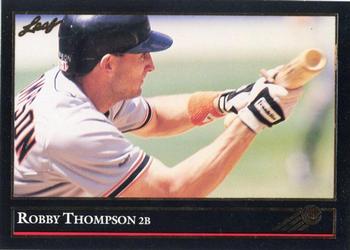 1992 Leaf - Black Gold #109 Robby Thompson Front