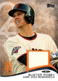 2014 Topps Mini - Mini Relics #MR-BP Buster Posey Front