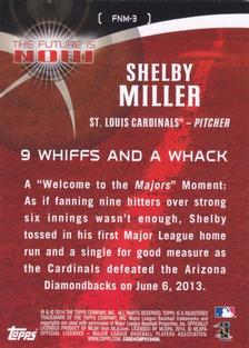 2014 Topps Mini - The Future Is Now Mini #FNM-3 Shelby Miller Back