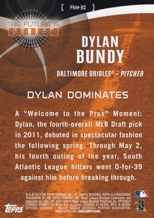 2014 Topps Mini - The Future Is Now Mini #FNM-30 Dylan Bundy Back