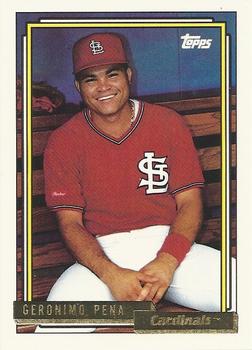 1992 Topps - Gold #166 Geronimo Pena Front