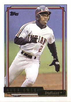 1992 Topps - Gold #170 Alex Cole Front