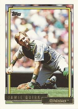 1992 Topps - Gold #19 Jamie Quirk Front