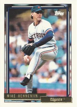 1992 Topps - Gold #293 Mike Henneman Front