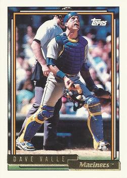 1992 Topps - Gold #294 Dave Valle Front