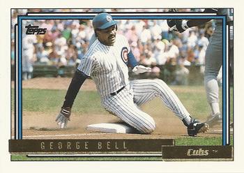 1992 Topps - Gold #320 George Bell Front