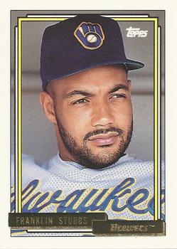 1992 Topps - Gold #329 Franklin Stubbs Front