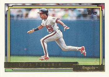 1992 Topps - Gold #37 Luis Polonia Front