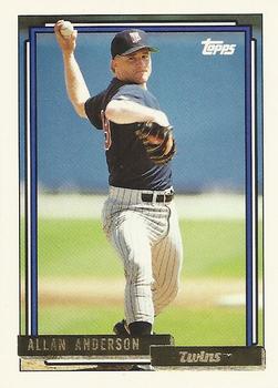 1992 Topps - Gold #417 Allan Anderson Front