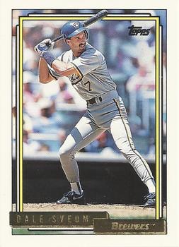 1992 Topps - Gold #478 Dale Sveum Front