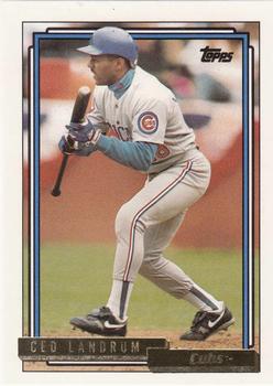 1992 Topps - Gold #81 Ced Landrum Front