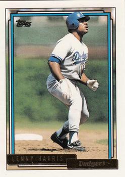 1992 Topps - Gold #92 Lenny Harris Front