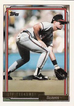 1992 Topps - Gold #99 Jeff Treadway Front