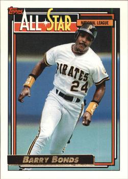 1992 Topps - Gold #390 Barry Bonds Front