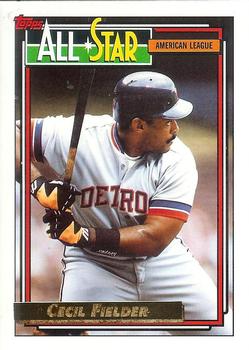 1992 Topps - Gold #397 Cecil Fielder Front