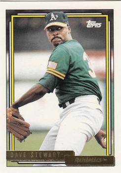1992 Topps - Gold #410 Dave Stewart Front