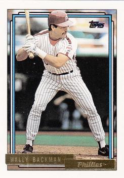1992 Topps - Gold #434 Wally Backman Front