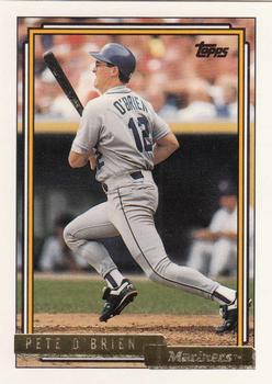 1992 Topps - Gold #455 Pete O'Brien Front