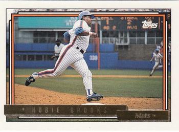 1992 Topps - Gold #457 Hubie Brooks Front