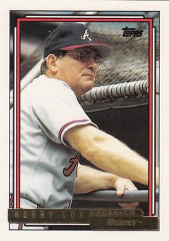 1992 Topps - Gold #489 Bobby Cox Front