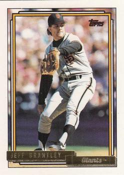1992 Topps - Gold #491 Jeff Brantley Front