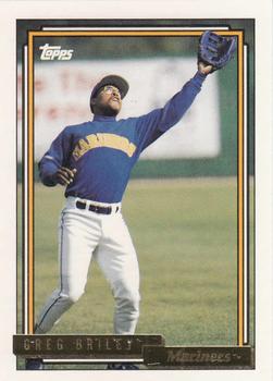 1992 Topps - Gold #502 Greg Briley Front