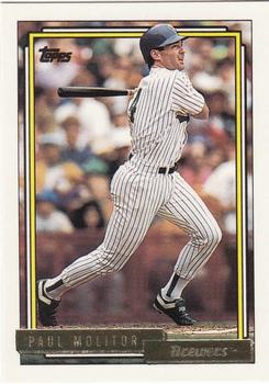 1992 Topps - Gold #600 Paul Molitor Front
