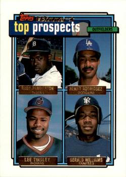 1992 Topps - Gold #656 Rudy Pemberton / Henry Rodriguez / Lee Tinsley / Gerald Williams Front