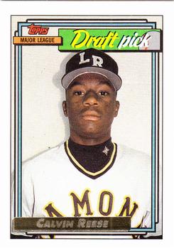 1992 Topps - Gold #714 Calvin Reese Front