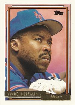 1992 Topps - Gold #500 Vince Coleman Front
