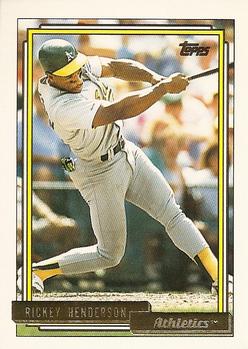 1992 Topps - Gold #560 Rickey Henderson Front
