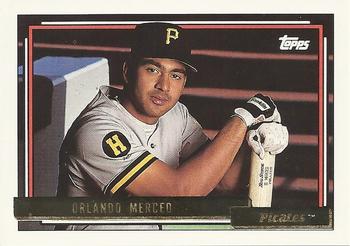 1992 Topps - Gold #637 Orlando Merced Front