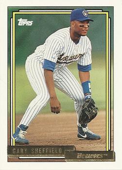 1992 Topps - Gold #695 Gary Sheffield Front