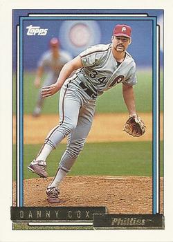 1992 Topps - Gold #791 Danny Cox Front