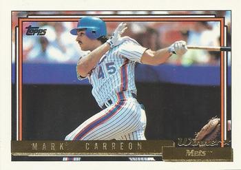 1992 Topps - Gold Winners #111 Mark Carreon Front