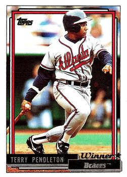 1992 Topps - Gold Winners #115 Terry Pendleton Front