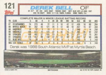 1992 Topps - Gold Winners #121 Derek Bell Back