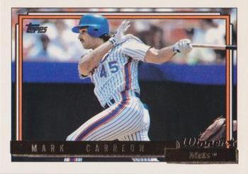 1992 Topps - Gold Winners #111 Mark Carreon Front