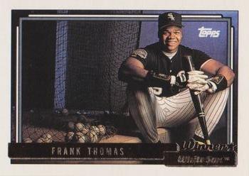 1992 Topps - Gold Winners #555 Frank Thomas Front