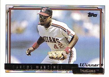 1992 Topps - Gold Winners #280 Carlos Martinez Front